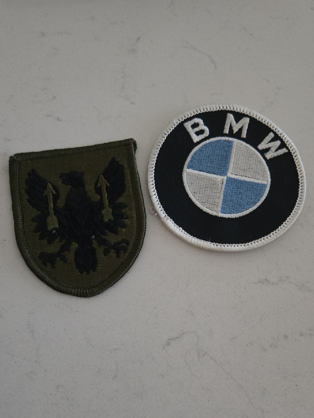 New Never Used BMW Iron-On Patch & Army 11th Aviation Brigade Patch Military